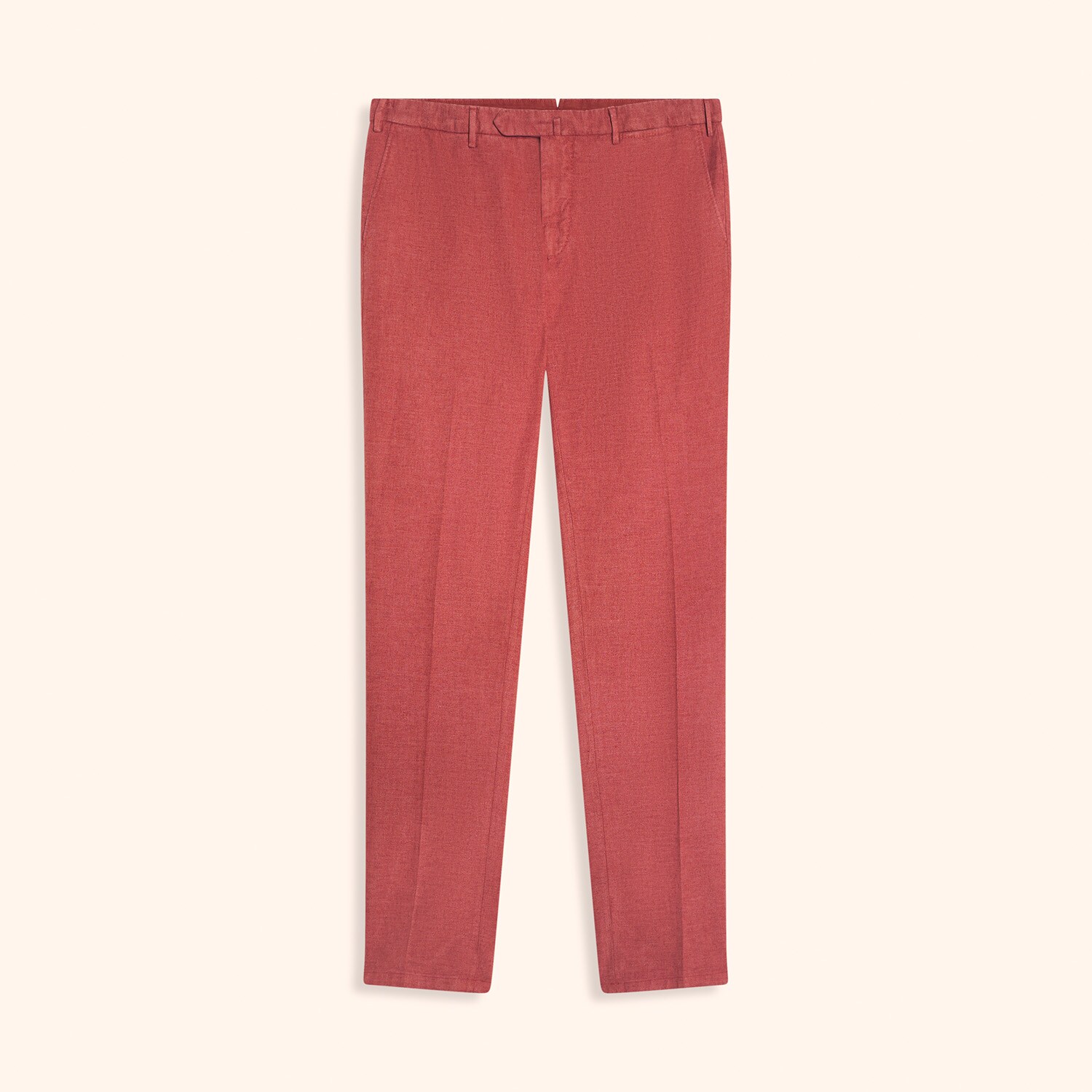 Pantalon en lin moucheté